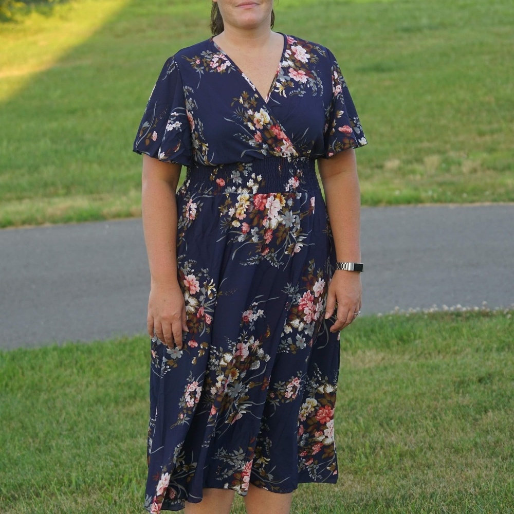 PLUS Size Floral Maxi Dress